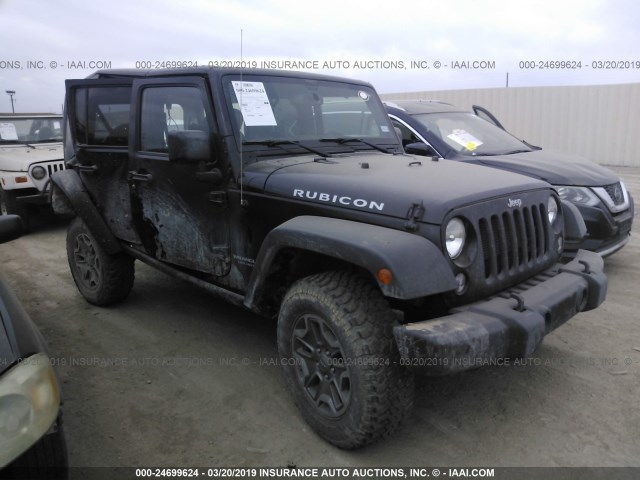 1C4HJWFG9GL268285 - 2016 JEEP WRANGLER UNLIMITE RUBICON BLACK photo 1