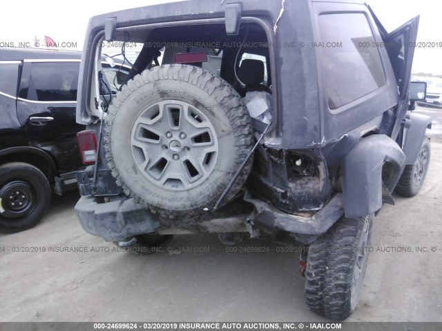 1C4HJWFG9GL268285 - 2016 JEEP WRANGLER UNLIMITE RUBICON BLACK photo 6