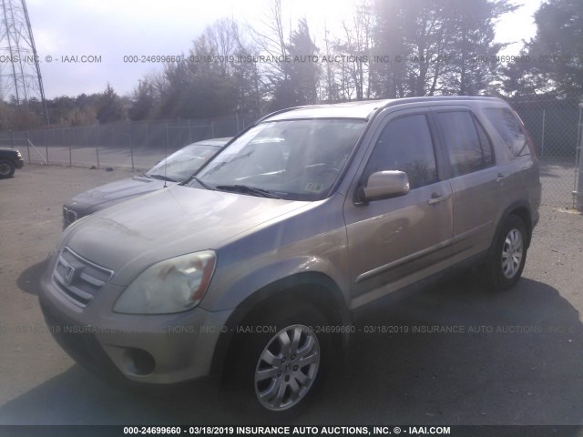 SHSRD78975U314088 - 2005 HONDA CR-V SE/EX GOLD photo 2