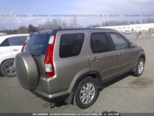 SHSRD78975U314088 - 2005 HONDA CR-V SE/EX GOLD photo 4