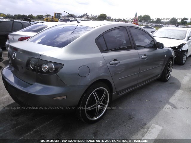 JM1BK323941177013 - 2004 MAZDA 3 S GRAY photo 4