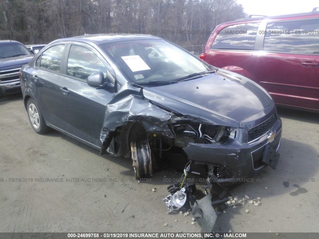 1G1JA5SG6D4199460 - 2013 CHEVROLET SONIC LS GRAY photo 1