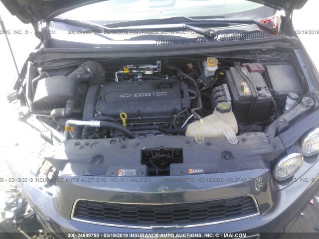 1G1JA5SG6D4199460 - 2013 CHEVROLET SONIC LS GRAY photo 10