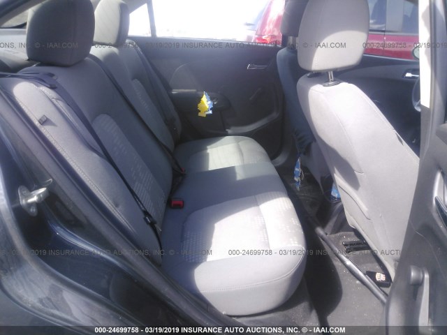 1G1JA5SG6D4199460 - 2013 CHEVROLET SONIC LS GRAY photo 8