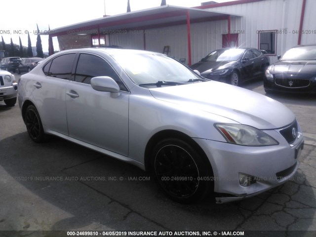 JTHCK262782021437 - 2008 LEXUS IS 250 SILVER photo 1