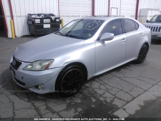 JTHCK262782021437 - 2008 LEXUS IS 250 SILVER photo 2