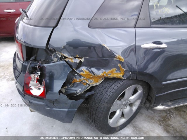 5J8TB18547A002742 - 2007 ACURA RDX TECHNOLOGY GRAY photo 6