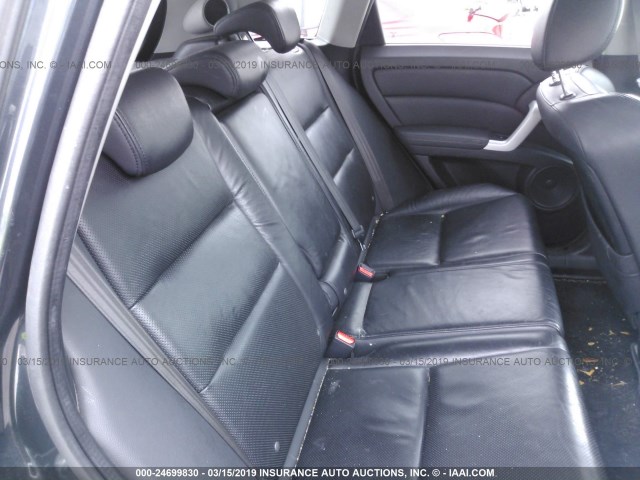 5J8TB18547A002742 - 2007 ACURA RDX TECHNOLOGY GRAY photo 8