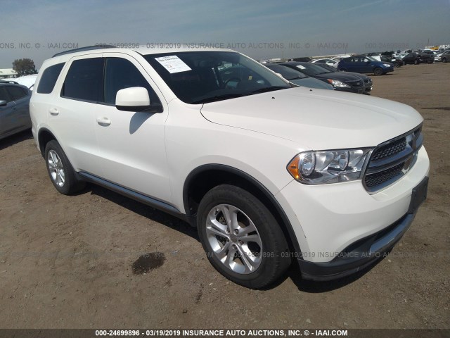 1C4RDHAG0CC257927 - 2012 DODGE DURANGO SXT WHITE photo 1