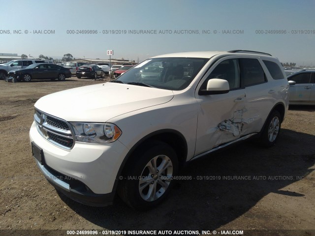 1C4RDHAG0CC257927 - 2012 DODGE DURANGO SXT WHITE photo 6