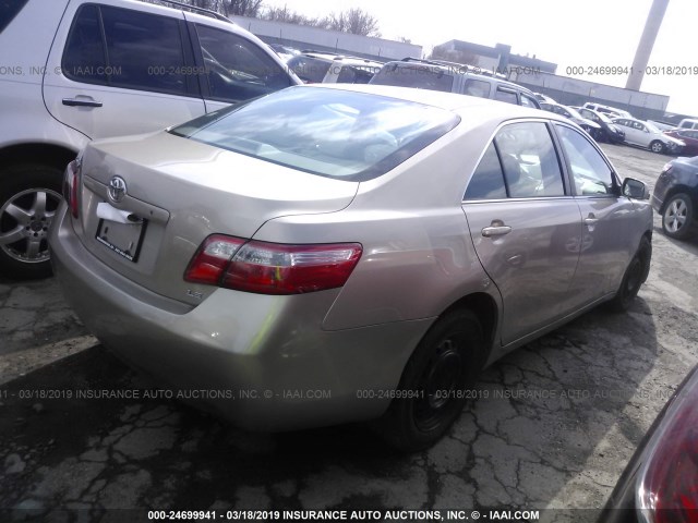 4T1BE46K17U034649 - 2007 TOYOTA CAMRY NEW GENERAT CE/LE/XLE/SE TAN photo 4