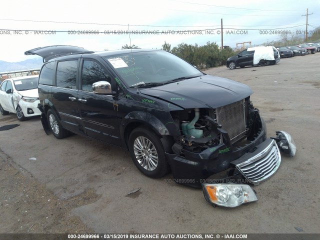 2C4RC1CG9DR677167 - 2013 CHRYSLER TOWN & COUNTRY TOURING L Dark Blue photo 1