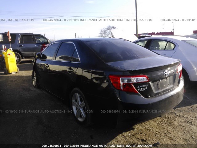 4T1BF1FK1EU463816 - 2014 TOYOTA CAMRY L/SE/LE/XLE 黑色 照片 3