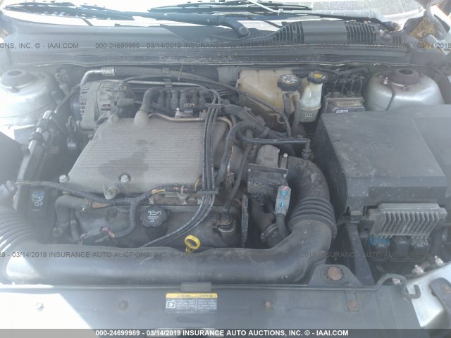 1G1ZT54805F134712 - 2005 CHEVROLET MALIBU LS 银色 照片 10
