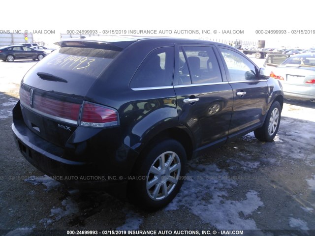 2LMDJ6JC1ABJ34414 - 2010 LINCOLN MKX BLACK photo 4