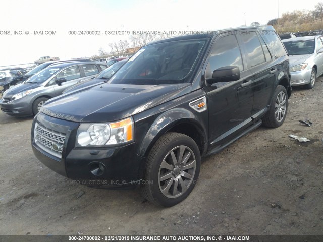 SALFT24N18H097539 - 2008 LAND ROVER LR2 HSE TECHNOLOGY BLACK photo 2