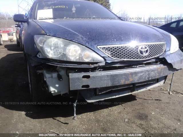 4T1BE32K45U017678 - 2005 TOYOTA CAMRY LE/XLE/SE BLUE photo 6