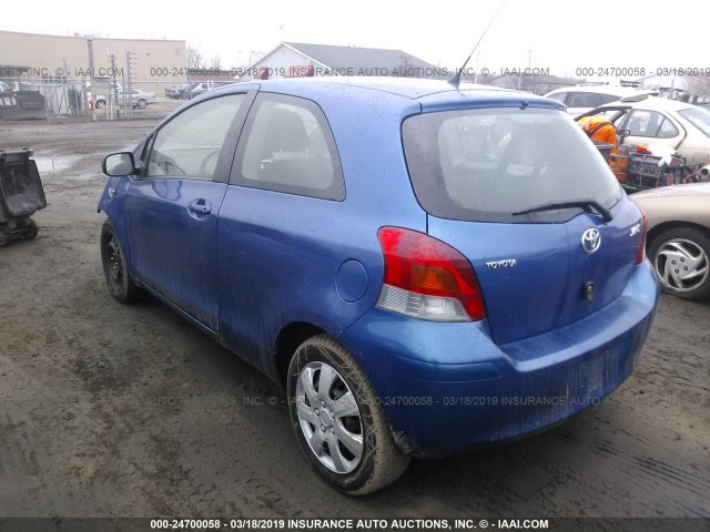 JTDJT903095247786 - 2009 TOYOTA YARIS BLUE photo 3