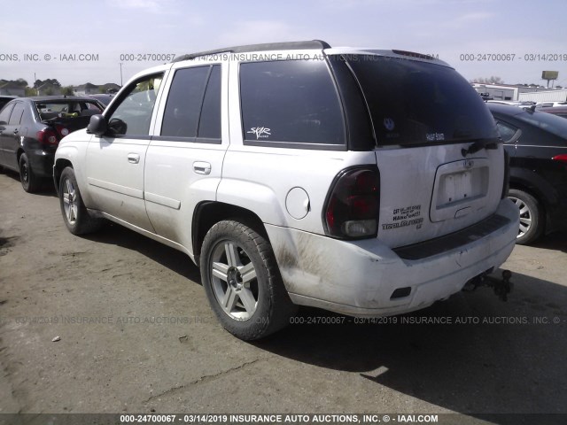 1GNDS13S482132569 - 2008 CHEVROLET TRAILBLAZER LS/LT WHITE photo 3