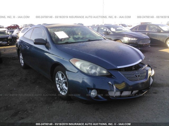 4T1CE38P76U708356 - 2006 TOYOTA CAMRY SOLARA SE/SLE BLUE photo 1