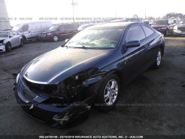 4T1CE38P76U708356 - 2006 TOYOTA CAMRY SOLARA SE/SLE BLUE photo 2