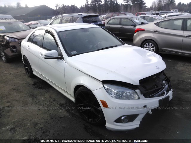 WDDGF8BBXAR111412 - 2010 MERCEDES-BENZ C 300 4MATIC WHITE photo 1
