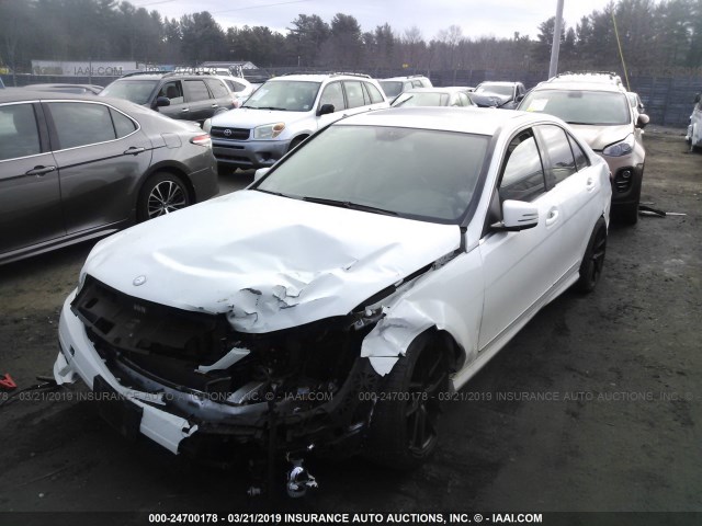 WDDGF8BBXAR111412 - 2010 MERCEDES-BENZ C 300 4MATIC WHITE photo 2