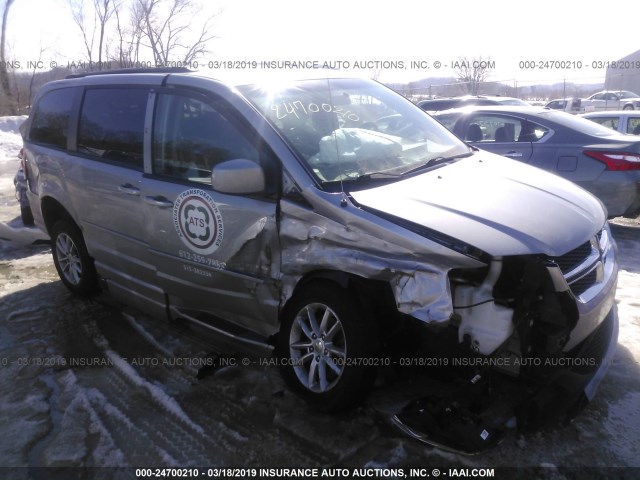 2C4RDGCG5DR799007 - 2013 DODGE GRAND CARAVAN SXT GRAY photo 1