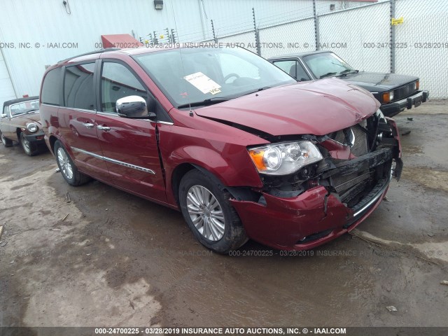 2C4RC1CG9CR117146 - 2012 CHRYSLER TOWN & COUNTRY TOURING L RED photo 1