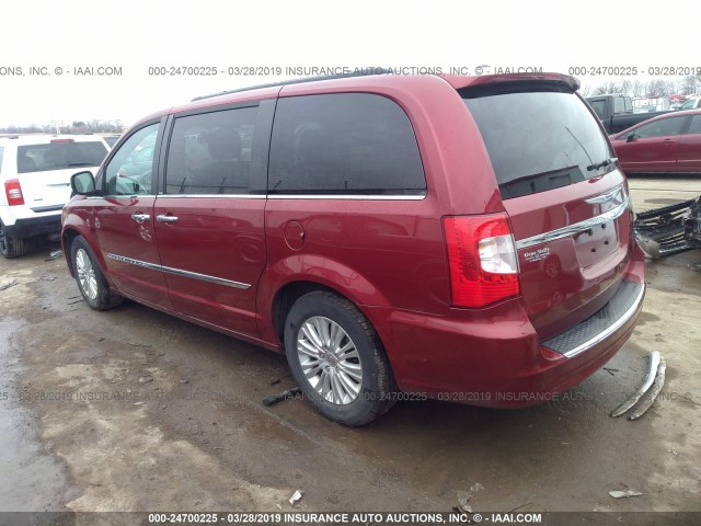 2C4RC1CG9CR117146 - 2012 CHRYSLER TOWN & COUNTRY TOURING L RED photo 3