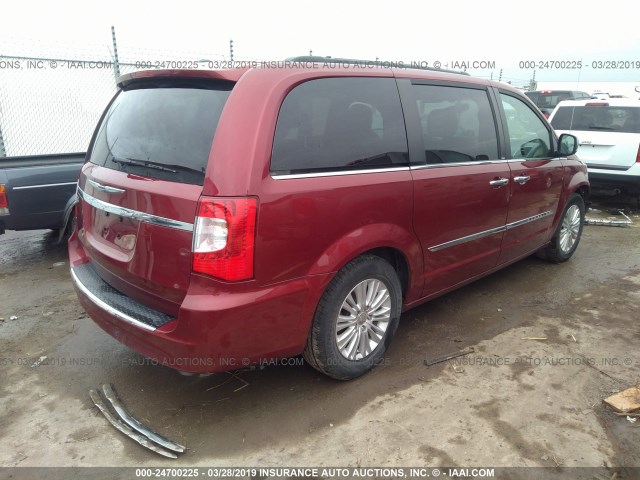 2C4RC1CG9CR117146 - 2012 CHRYSLER TOWN & COUNTRY TOURING L RED photo 4