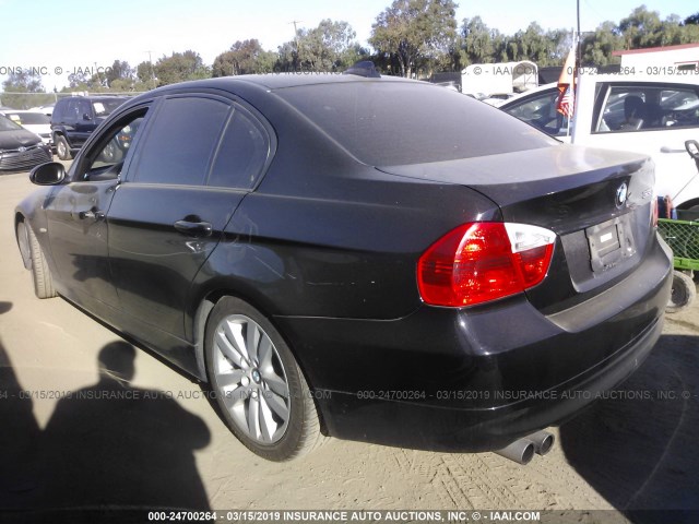 WBAVC535X8FZ88671 - 2008 BMW 328 I SULEV BLACK photo 3