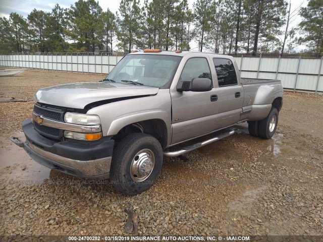 1GCJK33G61F212683 - 2001 CHEVROLET SILVERADO K3500 Champagne photo 2