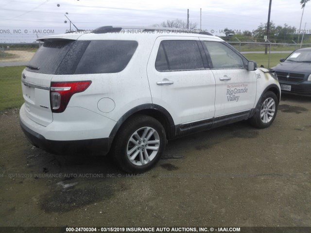 1FM5K7D8XFGB91513 - 2015 FORD EXPLORER XLT WHITE photo 4