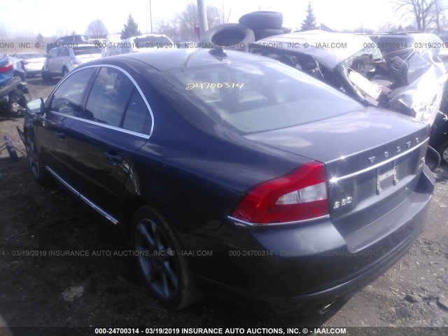 YV1902AH4C1152735 - 2012 VOLVO S80 T6 BLACK photo 3