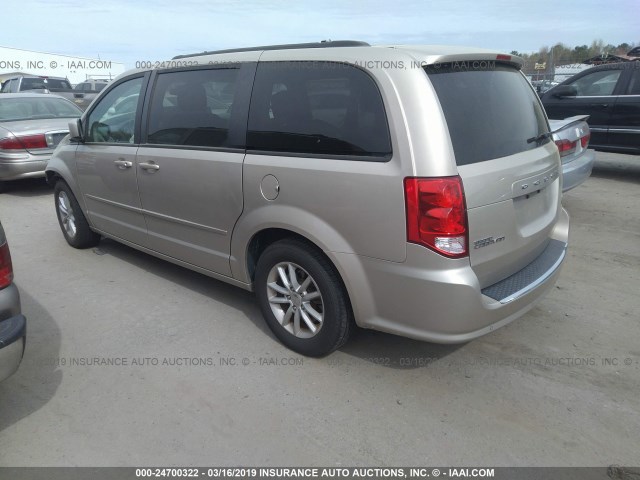 2C4RDGCG5FR566554 - 2015 DODGE GRAND CARAVAN SXT GOLD photo 3