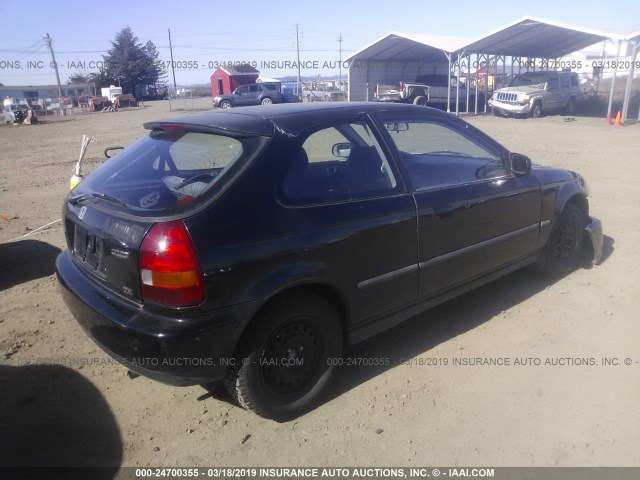 2HGEJ6442TH105076 - 1996 HONDA CIVIC DX BLACK photo 4