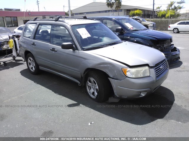 JF1SG63636H720139 - 2006 SUBARU FORESTER 2.5X GRAY photo 1