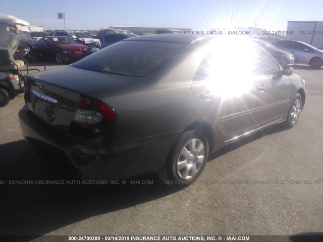 4T1BE32K64U939383 - 2004 TOYOTA CAMRY LE/XLE/SE GRAY photo 4