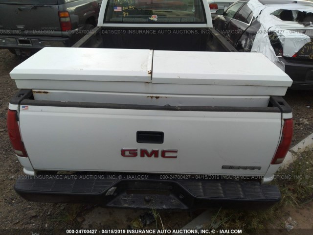 1GTDC14H9MZ513490 - 1991 GMC SIERRA C1500 WHITE photo 8