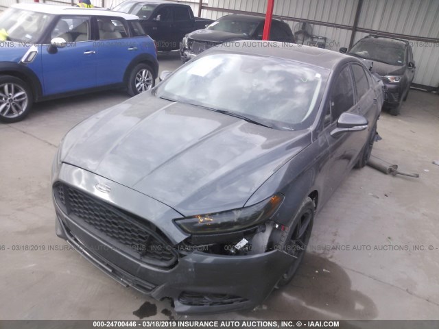 3FA6P0K91FR166348 - 2015 FORD FUSION TITANIUM GRAY photo 2