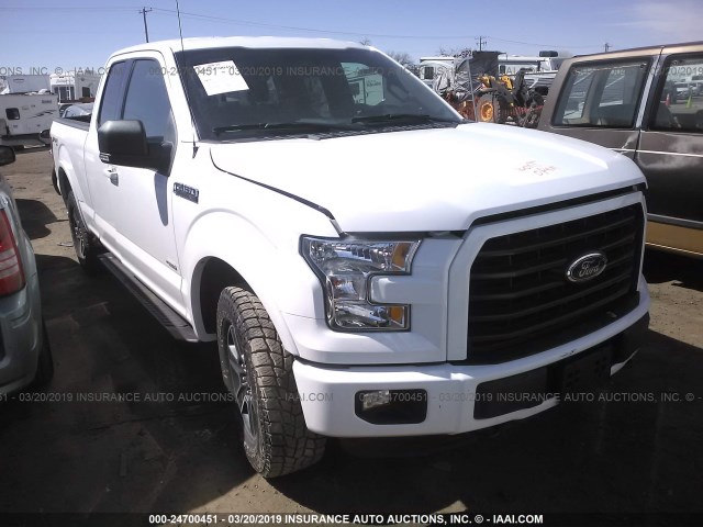 1FTFX1EG1GKF99779 - 2016 FORD F150 SUPER CAB WHITE photo 1