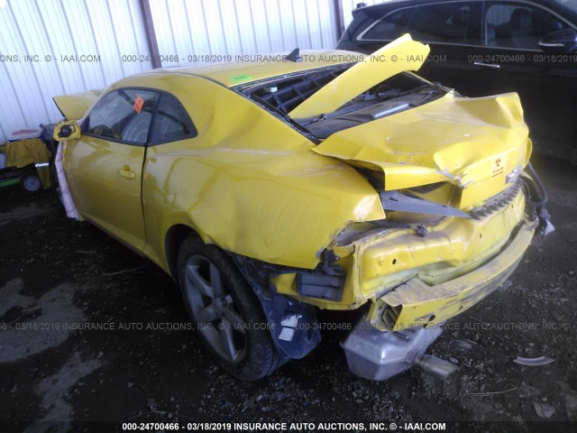 2G1FC1ED3B9199680 - 2011 CHEVROLET CAMARO LT WHITE photo 3