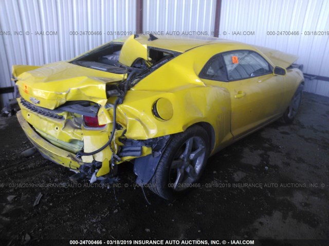 2G1FC1ED3B9199680 - 2011 CHEVROLET CAMARO LT WHITE photo 4