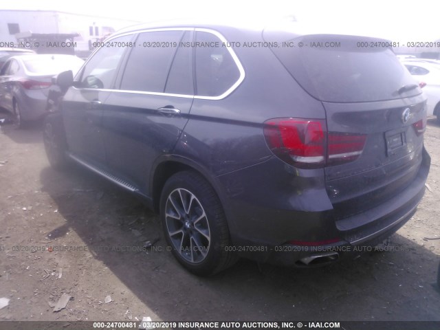 5UXKR0C57JL074357 - 2018 BMW X5 XDRIVE35I GRAY photo 3