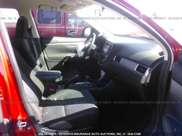 JA4AD3A31GZ013780 - 2016 MITSUBISHI OUTLANDER SE/SEL RED photo 5