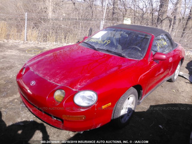 JT5ST07K5S0028768 - 1995 TOYOTA CELICA GT RED photo 2
