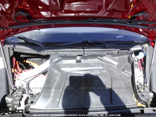 5YJSA1E41GF142554 - 2016 TESLA MODEL S Կարմիր լուսանկար 10