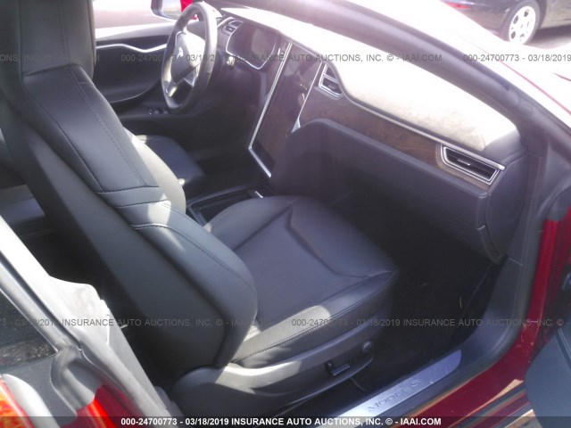 5YJSA1E41GF142554 - 2016 TESLA MODEL S Կարմիր լուսանկար 5