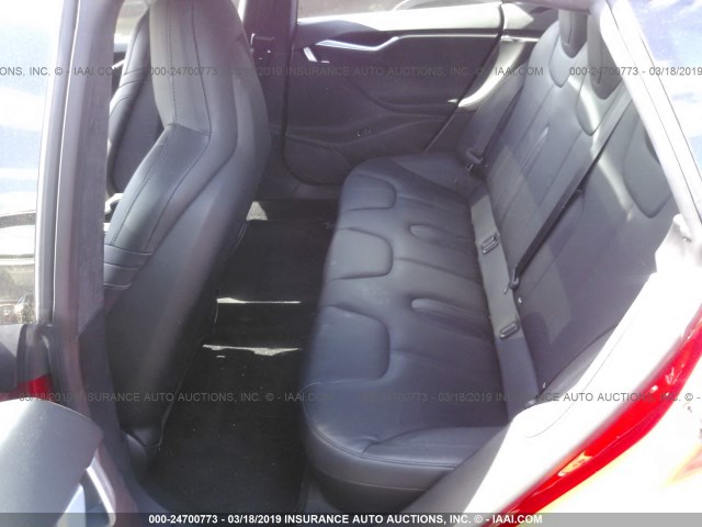 5YJSA1E41GF142554 - 2016 TESLA MODEL S Կարմիր լուսանկար 8